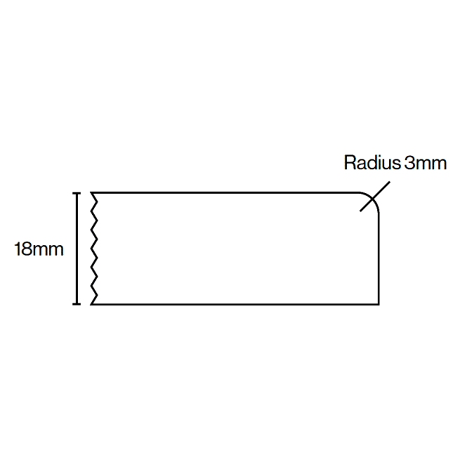 Kitchen Door Profile Edge 1 18mm