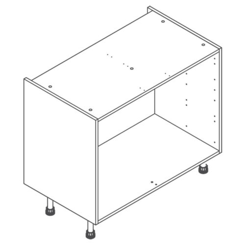 White Clicbox 1000 Full Drawer Base Cabinet