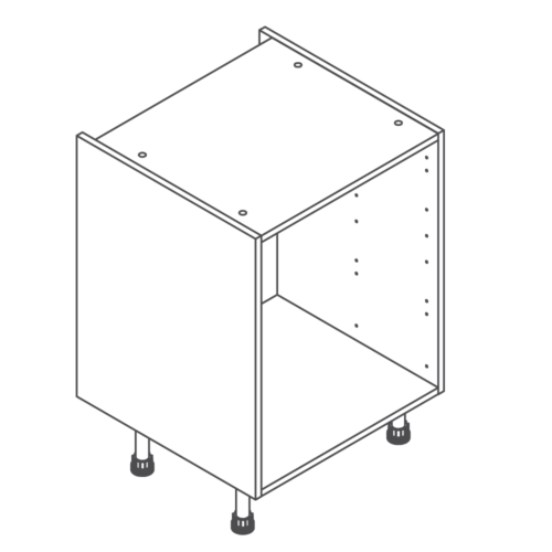 Clicbox 600 Full Kitchen Drawer Base Cabinet