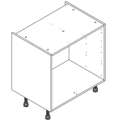 Clicbox 800 Full Kitchen Drawer Base Cabinet White