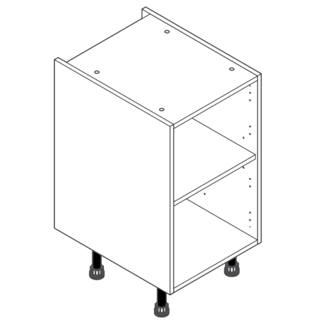 H720 W450 Clicbox Kitchen Cabinet Base Unit