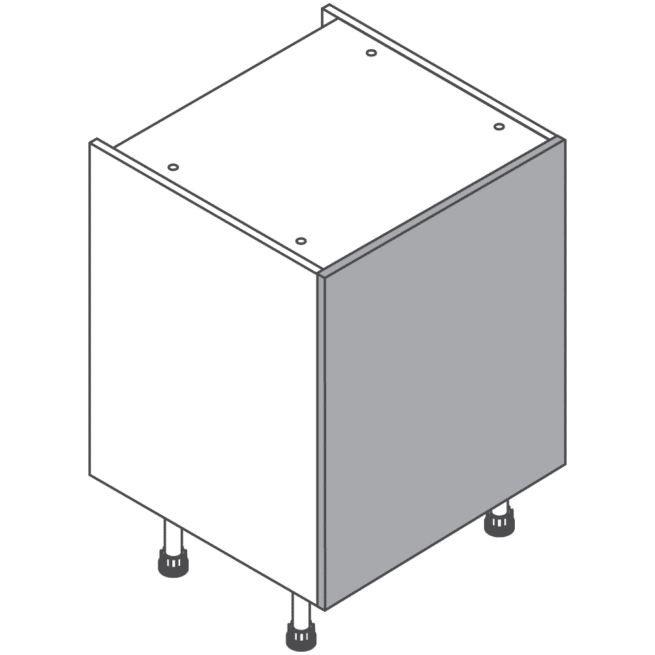 H720 W600 Clicbox Kitchen Cabinet Base Unit
