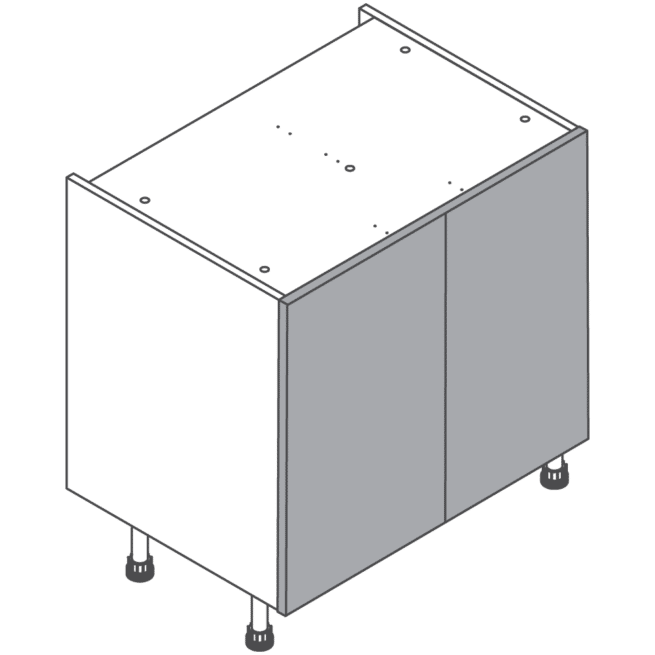 H720 W800 Clicbox Kitchen Cabinet Base Unit