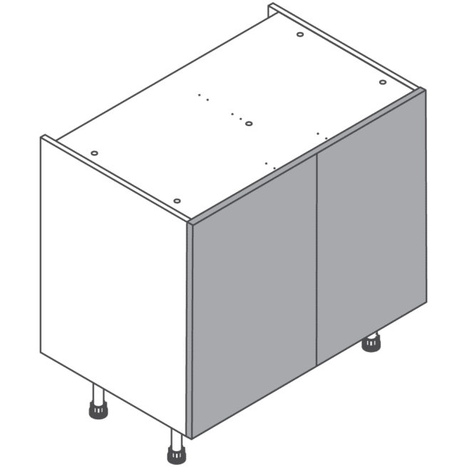 H720 W900 Clicbox Kitchen Cabinet Base Unit