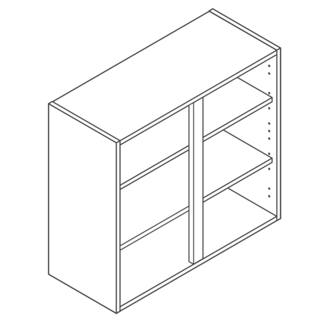 ClicBox 720 x 800 Wall Kitchen Unit