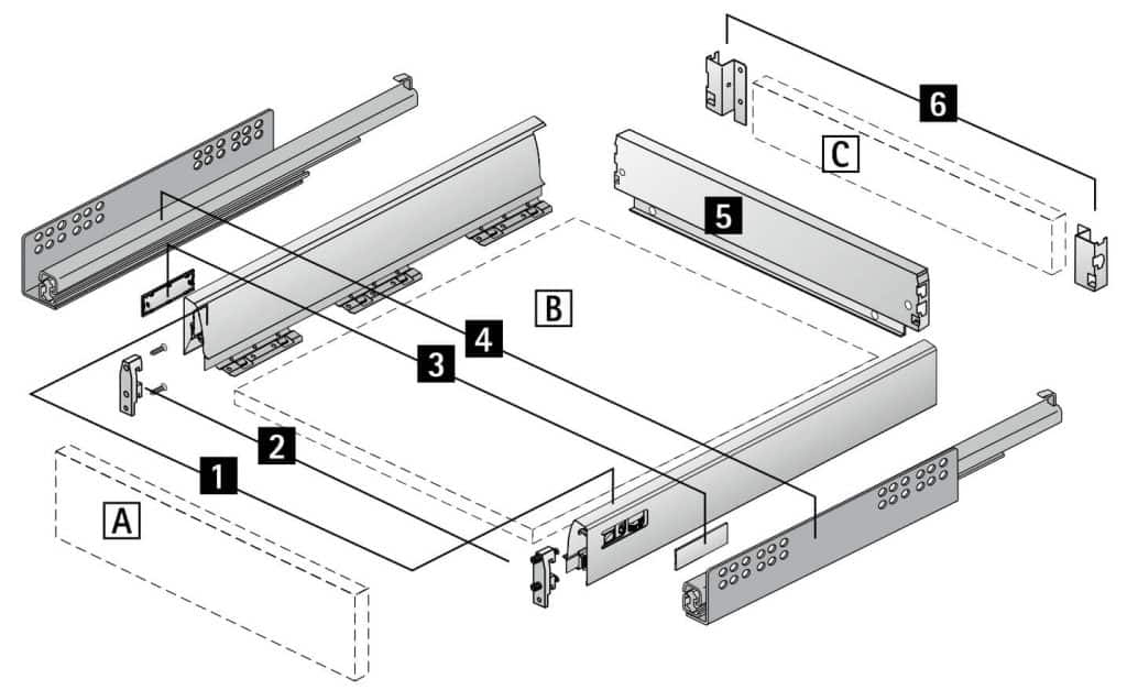 Hettich Atira Exploded Parts Diagram