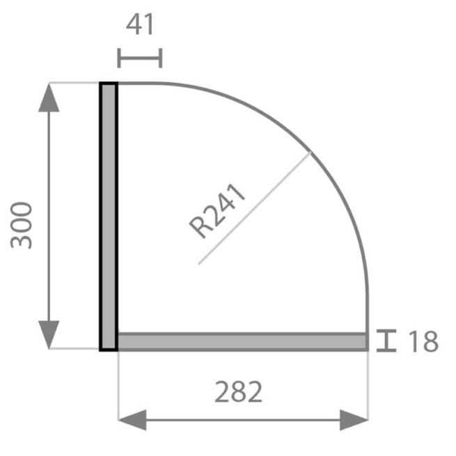 Curved Kitchen Doors Tech Diagram