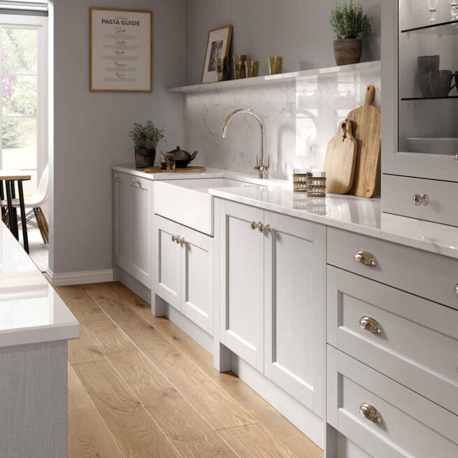 Bastille Legno White Grey Kitchens