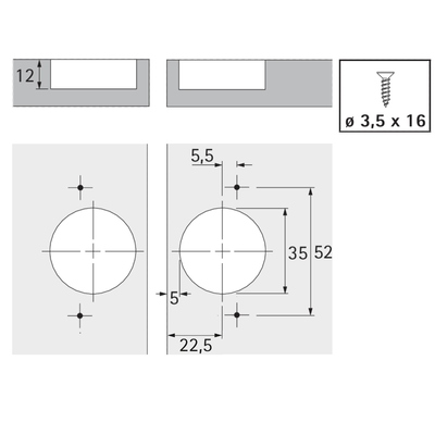 Hettich 46787 BiFold Door Hinge - Image 5