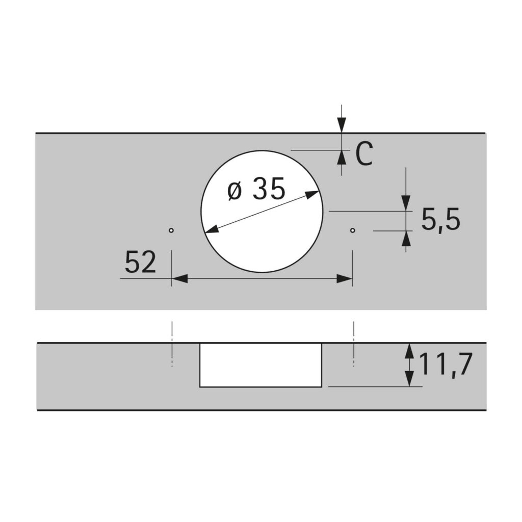 Hinge Layout C 9099550 | 9099540