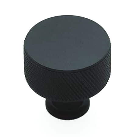 Fender Knurled Black Kitchen Door Knob