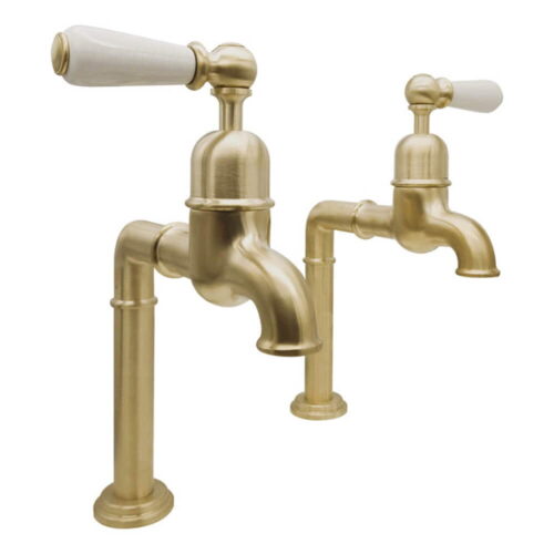 Hanford Old English Brass Kitchen Taps